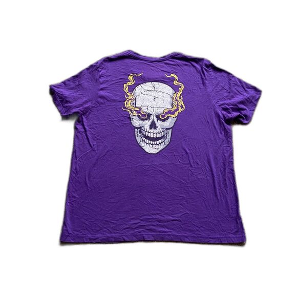 WWE ST PAUL 3:16 SKULL FLAMES PRINT TEE SHIRT MENS XXL - Picture 1 of 6